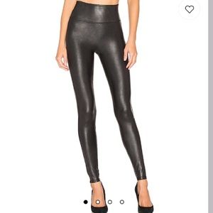 Spanx Faux Leather Leggings sz L #C4